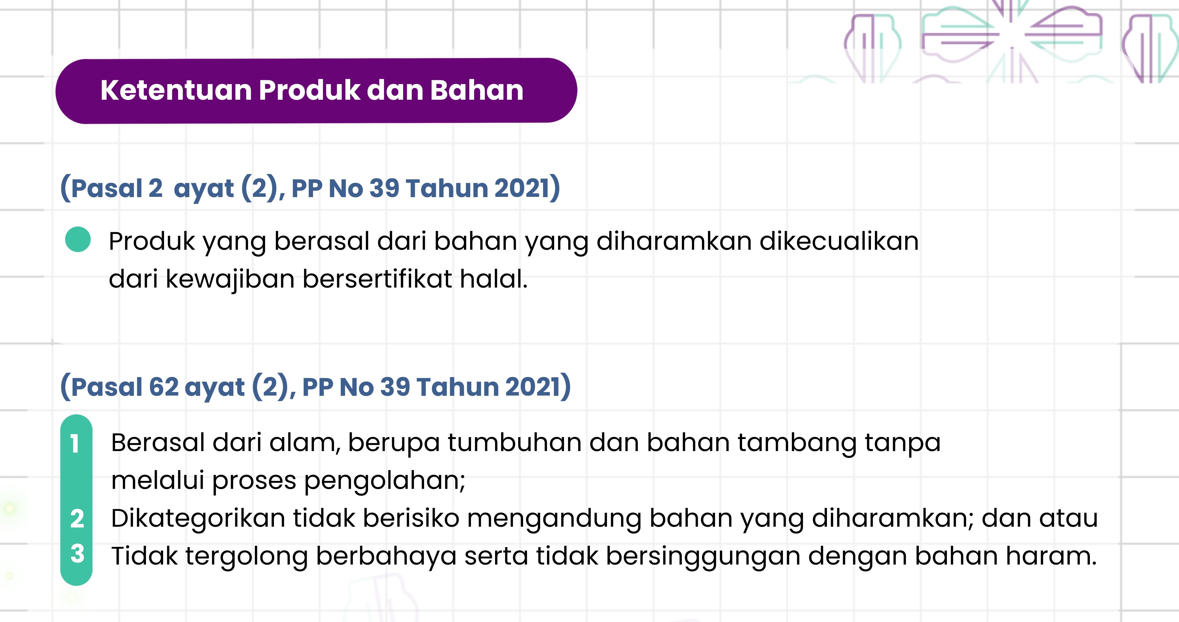 Penting Diketahui, Ini Bahan yang Dikecualikan dari Kewajiban Bersertifikat Halal
