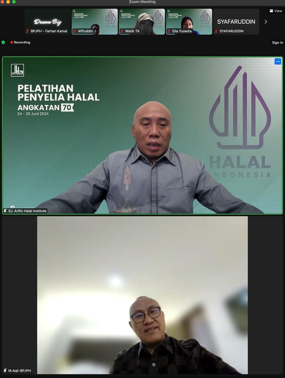 BPJPH Dorong Lembaga Pelatihan Cetak Lebih Banyak Penyelia Halal 